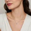 Best Gabriel & Co. 18 inch 14K White Gold Diamond Cross Pendant Necklace