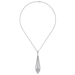 Hot Gabriel & Co. 18 inch 18K White Gold Diamond Statement Necklace