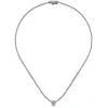 Sale Gabriel & Co. 17 inch 14K White Gold Diamond Tennis Necklace