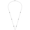 Hot Gabriel & Co. 32 inch 18K White Gold Milgrain and Diamond Marquise Station Necklace