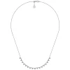 Outlet Gabriel & Co. 18 inch 14K White Gold Scalloped Diamond Choker Necklace