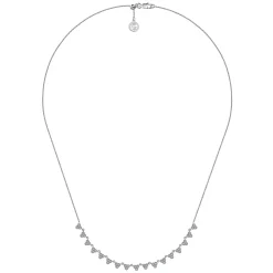 Outlet Gabriel & Co. 18 inch 14K White Gold Scalloped Diamond Choker Necklace