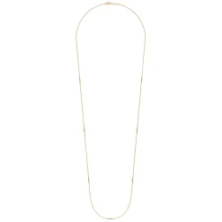 Clearance Gabriel & Co. 32 inch 14K Yellow Gold Chain Necklace with Twisted Tube Stations