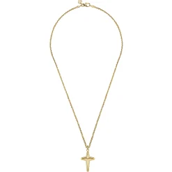 Clearance Gabriel & Co. 22 Inch 14K Yellow Gold Cross Pendant Necklace