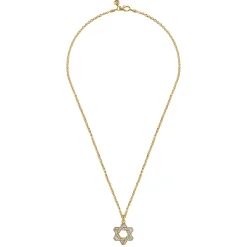 Discount Gabriel & Co. 22 Inch 14K Yellow Gold Diamond Star of David Pendant Necklace
