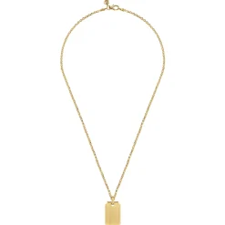 Discount Gabriel & Co. 22 Inch 14K Yellow Gold Dog Tag Pendant Necklace