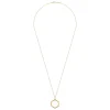 Gabriel & Co. 25 inch 14K Yellow Gold Hexagonal Glass Front Locket Necklace