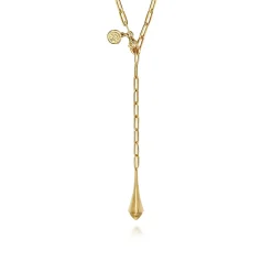 New Gabriel & Co. 24 inch 14K Yellow Gold Link Chain Necklace