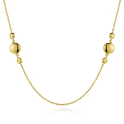 Best Gabriel & Co. 32 inch 14K Yellow Gold Necklace