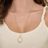 Hot Gabriel & Co. 25 inch 14K Yellow Gold Oval Glass Front Locket Necklace