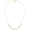 Gabriel & Co. 18 inch 14K Yellow Gold Round Diamond Station Necklace