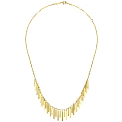 Clearance Gabriel & Co. 18 Inch 14K Yellow Gold Spear Drops Necklace