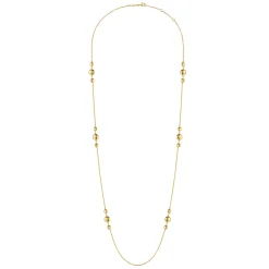 Clearance Gabriel & Co. 32 inch 14K Yellow Gold Station Necklace