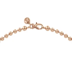 Outlet Gabriel & Co. 20 Inch 4mm 14K Rose Gold Men's Hollow Ball Chain Necklace
