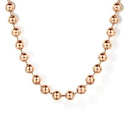 Online Gabriel & Co. 22 Inch 4mm 14K Rose Gold Men's Hollow Ball Chain Necklace