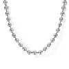 Gabriel & Co. 22 Inch 3mm 14K White Gold Men's Hollow Ball Chain Necklace
