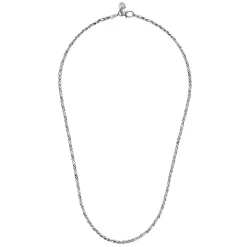 Discount Gabriel & Co. 20 Inch 3.2mm 14K White Gold Men's Hollow Link Chain Necklace