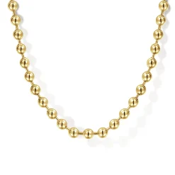 Sale Gabriel & Co. 20 Inch 3mm 14K Yellow Gold Hollow Ball Chain Necklace