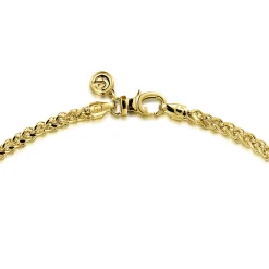 Outlet Gabriel & Co. 24 Inch 3.2mm 14K Yellow Gold Hollow Men's Wheat Chain Necklace