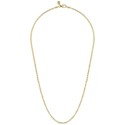 Clearance Gabriel & Co. 22 Inch 2.85mm 14K Yellow Gold Men's Hollow Link Chain Necklace