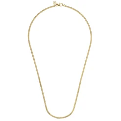 Clearance Gabriel & Co. 22 Inch 3mm 14K Yellow Gold Men's Hollow Cuban Link Chain Necklace