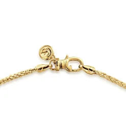Sale Gabriel & Co. 22 Inch 1.9mm 14K Yellow Gold Men's Hollow Wheat Chain Necklace