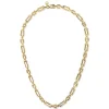 Outlet Gabriel & Co. 20 Inch 6.4mm 14K Yellow Gold Men's Hollow Figaro Chain Necklace