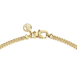 Best Gabriel & Co. 20 Inch 3mm 14K Yellow Gold Men's Hollow Cuban Link Chain Necklace