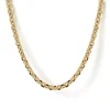 Outlet Gabriel & Co. 20 Inch 2.85mm 14K Yellow Gold Men's Hollow Link Chain Necklace