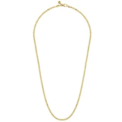 Discount Gabriel & Co. 24 Inch 3.6mm 14K Yellow Gold Men's Hollow Link Chain Necklace