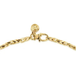 Hot Gabriel & Co. 20 Inch 3.2mm 14K Yellow Gold Men's Hollow Link Chain Necklace