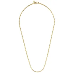 Discount Gabriel & Co. 22 Inch 2.5mm 14K Yellow Gold Men's Solid Box Chain Necklace