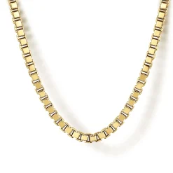 Outlet Gabriel & Co. 20 Inch 2.5mm 14K Yellow Gold Men's Solid Box Chain Necklace