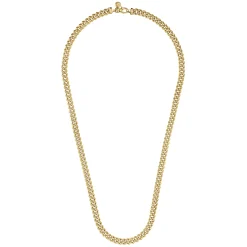 Discount Gabriel & Co. 24 Inch 7mm 14K Yellow Gold Men's Solid Cuban Link Chain Necklace