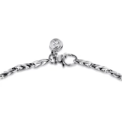 Sale Gabriel & Co. 22 Inch 3.2mm 925 Sterling Silver Men's Hollow Link Chain Necklace