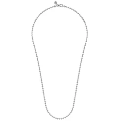 Gabriel & Co. 24 Inch 3mm 925 Sterling Silver Men's Hollow Ball Chain Necklace