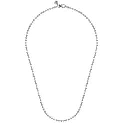 Hot Gabriel & Co. 20 Inch 3mm 925 Sterling Silver Men's Hollow Ball Chain Necklace