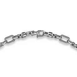 Discount Gabriel & Co. 22 Inch 6.10mm 925 Sterling Silver Men's Solid Figaro Chain Necklace
