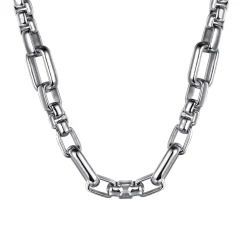 Discount Gabriel & Co. 22 Inch 6.10mm 925 Sterling Silver Men's Solid Figaro Chain Necklace