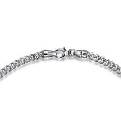 Hot Gabriel & Co. 22 Inch 5mm 925 Sterling Silver Men's Solid Cuban Link Chain Necklace