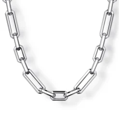 Clearance Gabriel & Co. 20 Inch 4.2mm 925 Sterling Silver Men's Solid Figaro Link Chain Necklace