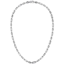 Clearance Gabriel & Co. 20 Inch 4.2mm 925 Sterling Silver Men's Solid Figaro Link Chain Necklace