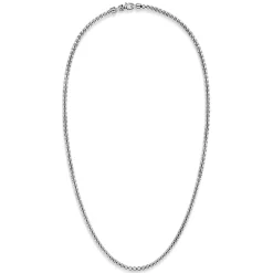 Hot Gabriel & Co. 24 Inch 4mm 925 Sterling Silver Men's Solid Round Box Chain Necklace