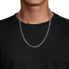 Discount Gabriel & Co. 24 Inch 5mm 925 Sterling Silver Men's Solid Cuban Link Chain Necklace