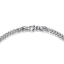 Discount Gabriel & Co. 24 Inch 5mm 925 Sterling Silver Men's Solid Cuban Link Chain Necklace