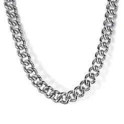 Discount Gabriel & Co. 20 Inch 5mm 925 Sterling Silver Men's Solid Cuban Link Chain Necklace