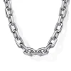 Online Gabriel & Co. 24 Inch 5.6mm 925 Sterling Silver Men's Solid Faceted Link Chain Necklace
