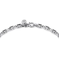 Online Gabriel & Co. 24 Inch 5.6mm 925 Sterling Silver Men's Solid Faceted Link Chain Necklace