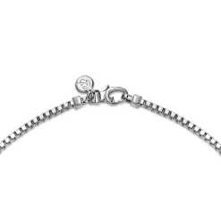 Sale Gabriel & Co. 24 Inch 2.5mm 925 Sterling Silver Men's Solid Box Chain Necklace
