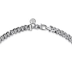 Hot Gabriel & Co. 20 Inch 7mm 925 Sterling Silver Men's Solid Diamond Cut Cuban Link Necklace
